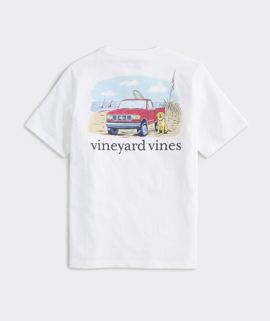 Boys' Beach Truck Short-Sleeve Pocket Tee