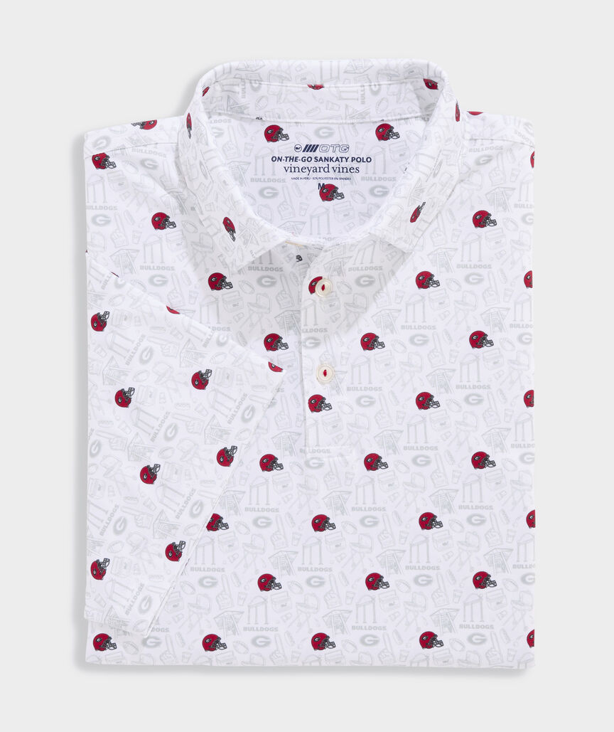 University of Georgia Men's Printed Sankaty Polo
