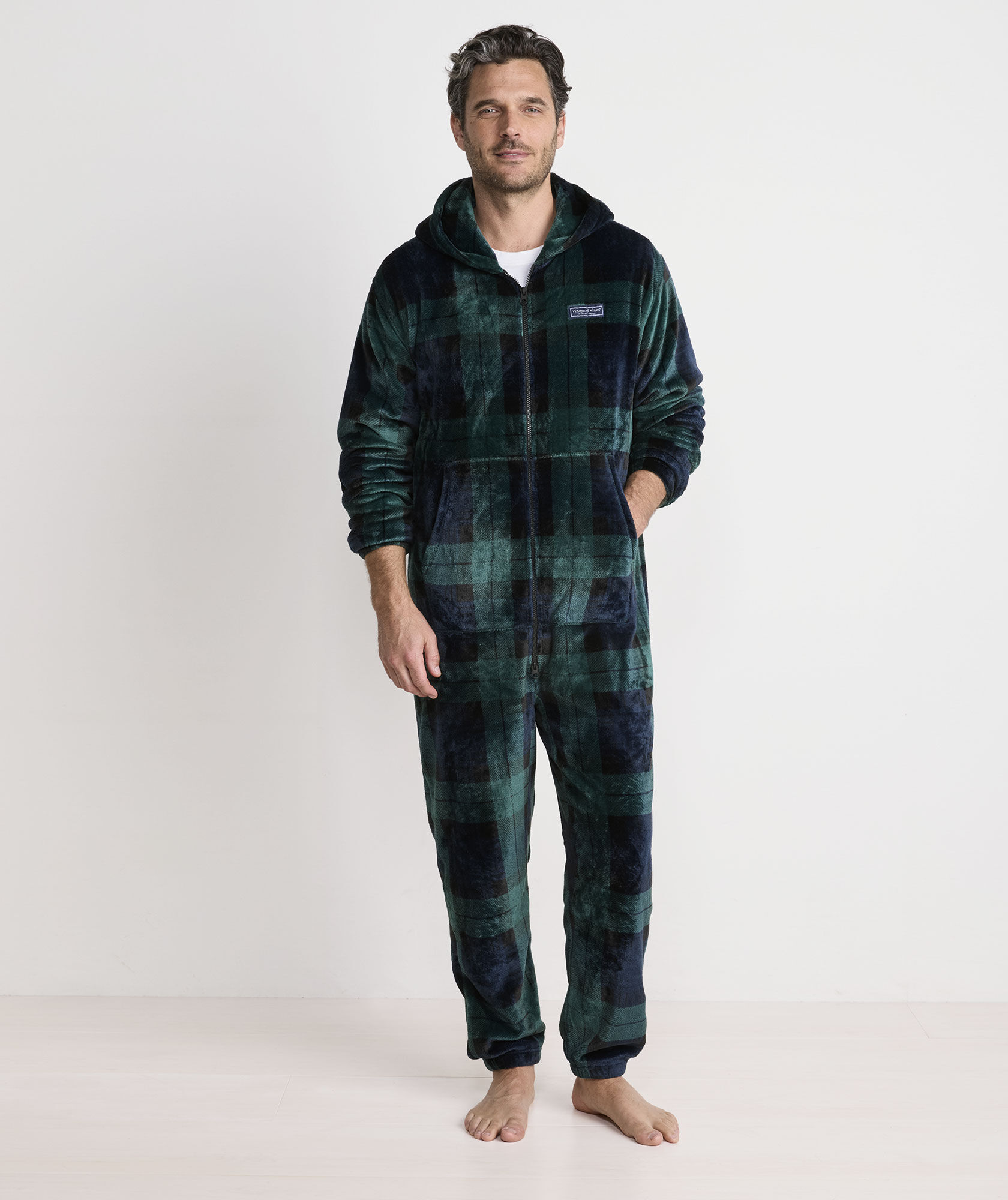 Hooded High Pile Blackwatch Onesie