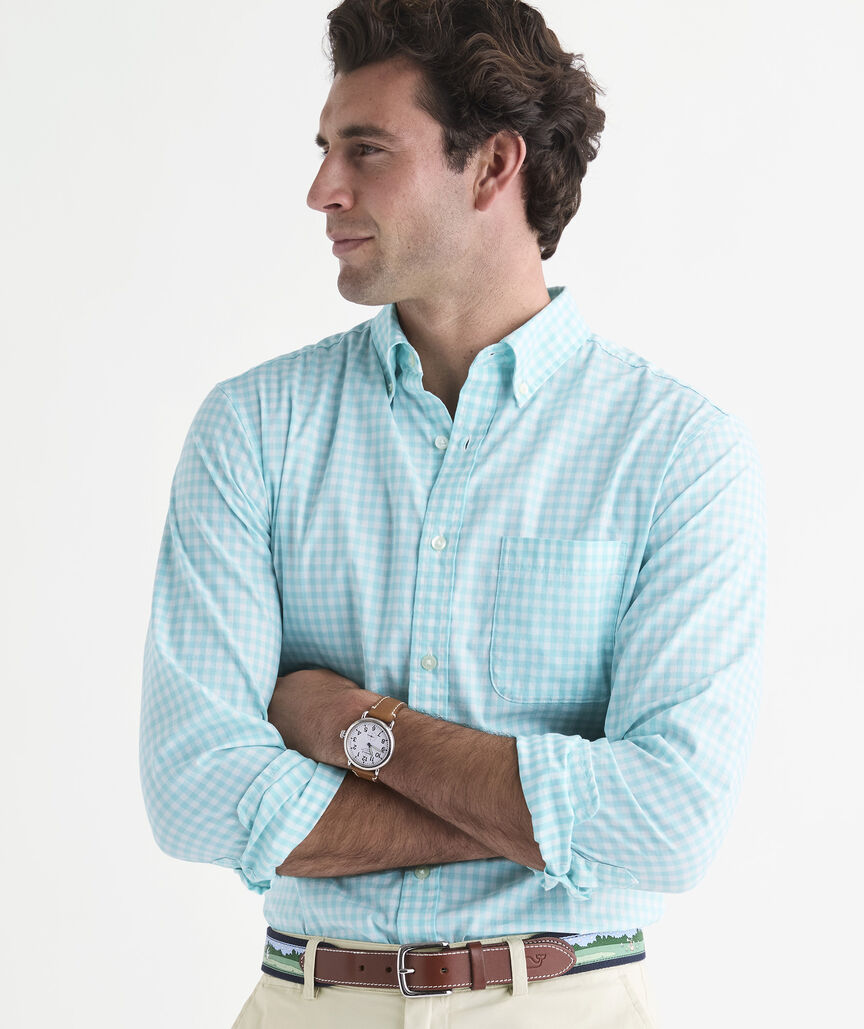 Performance Cotton Skysail Gingham Shirt