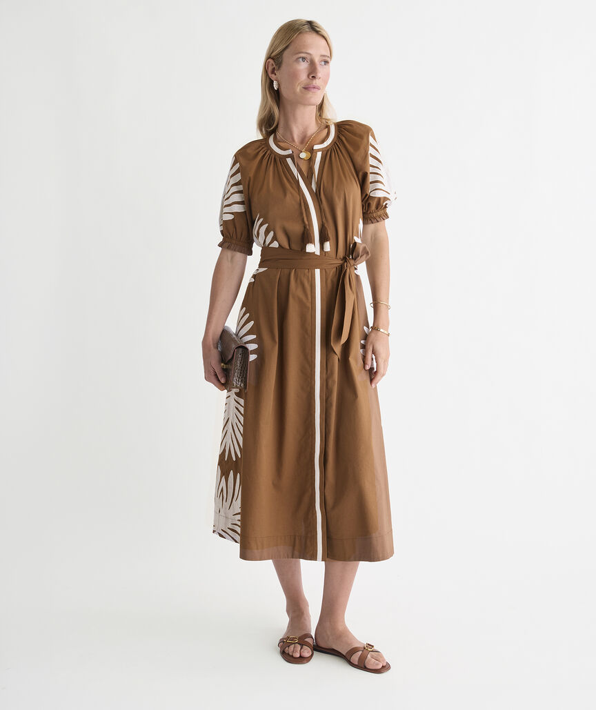 Naomi Appliqué Midi Dress
