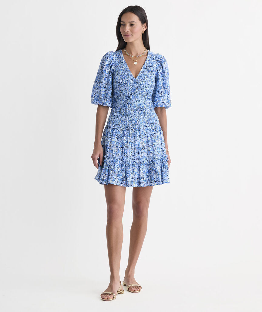 Kentucky Derby Women's Smocked Mini Dress