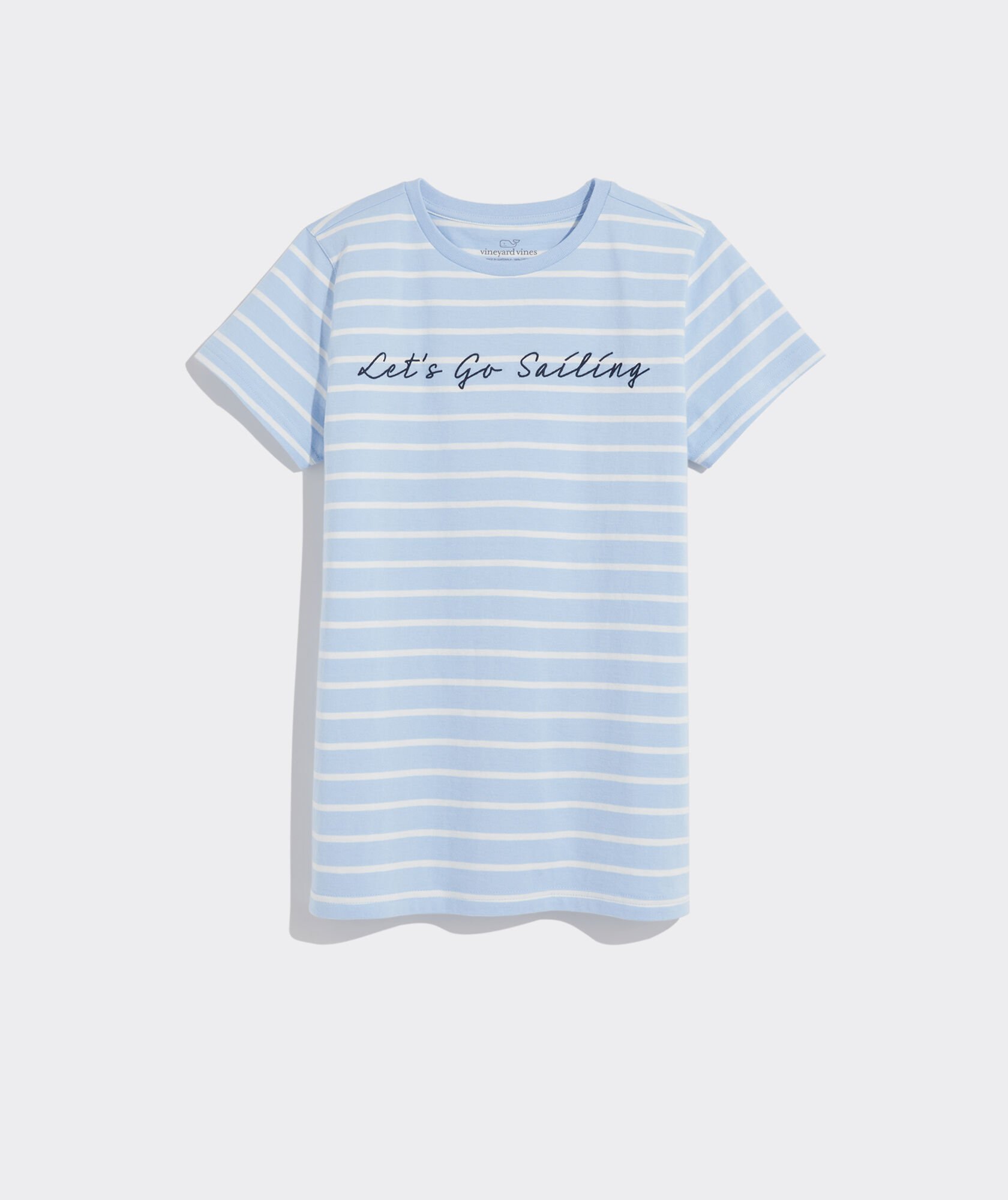 Striped Sailing Embroidered Tee