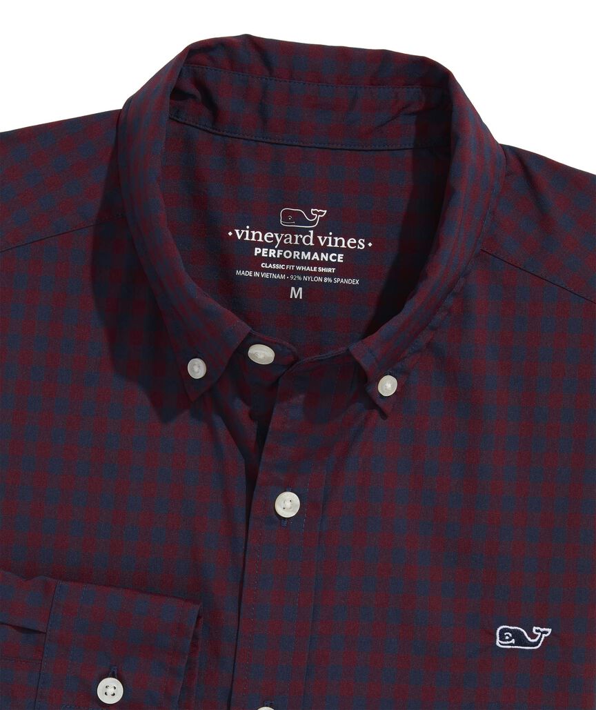 OUTLET Performance Nylon Gingham Shirt
