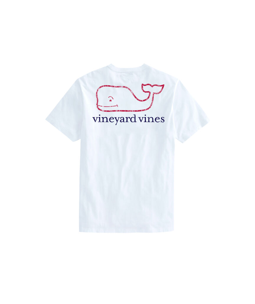 OUTLET 2-Tone Vintage Whale Short-Sleeve Pocket Tee
