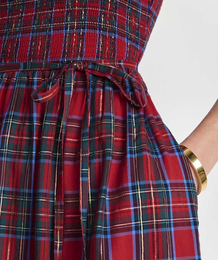 Ellen Puff-Sleeve Midi Dress