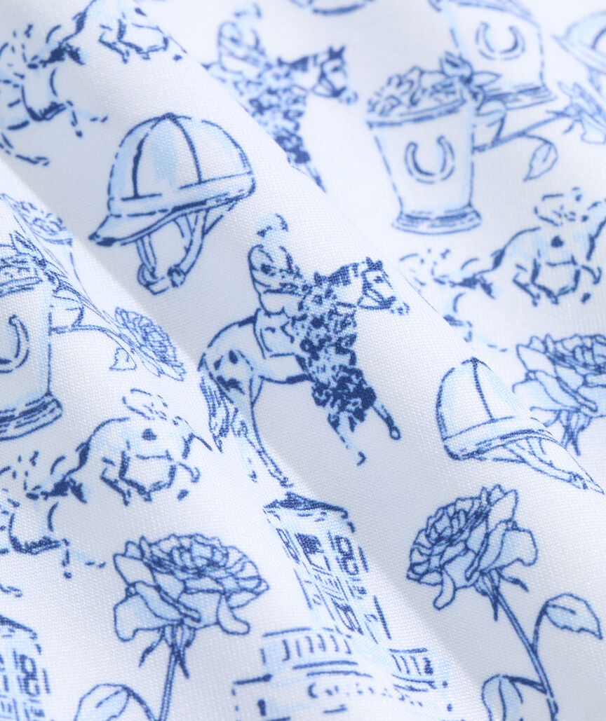 Kentucky Derby Performance Printed Sankaty Polo