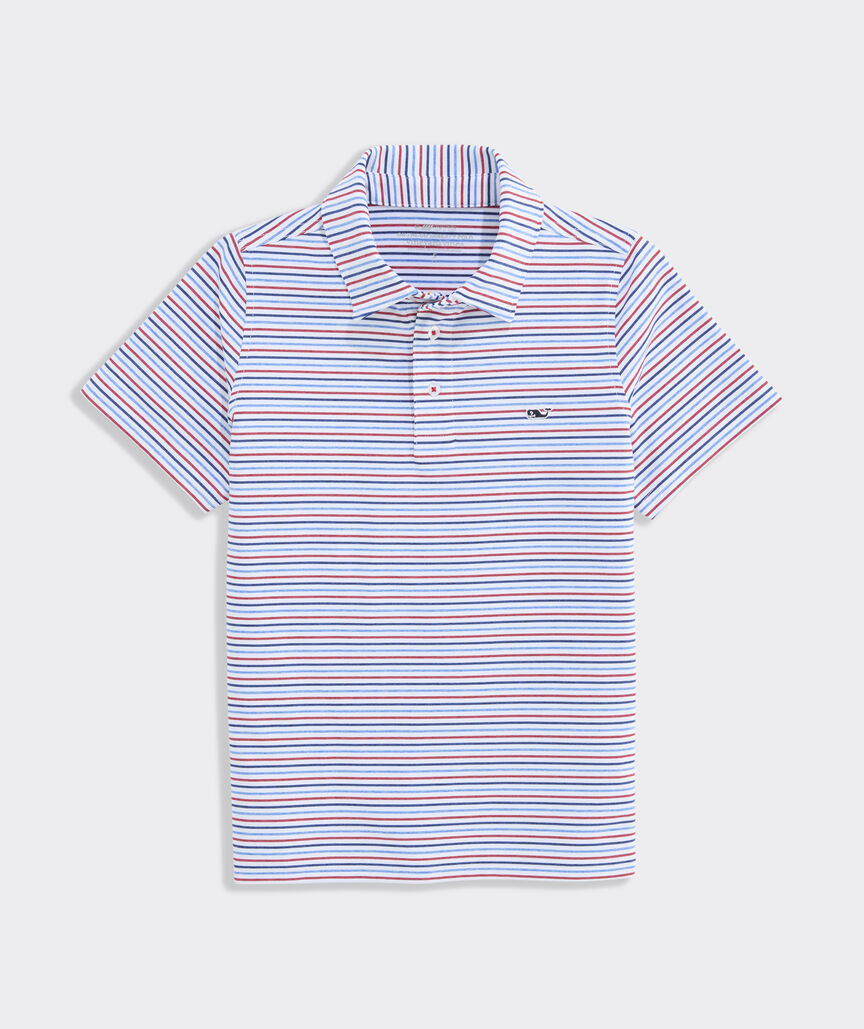 Boys' Performance Bradley Stripe Sankaty Polo
