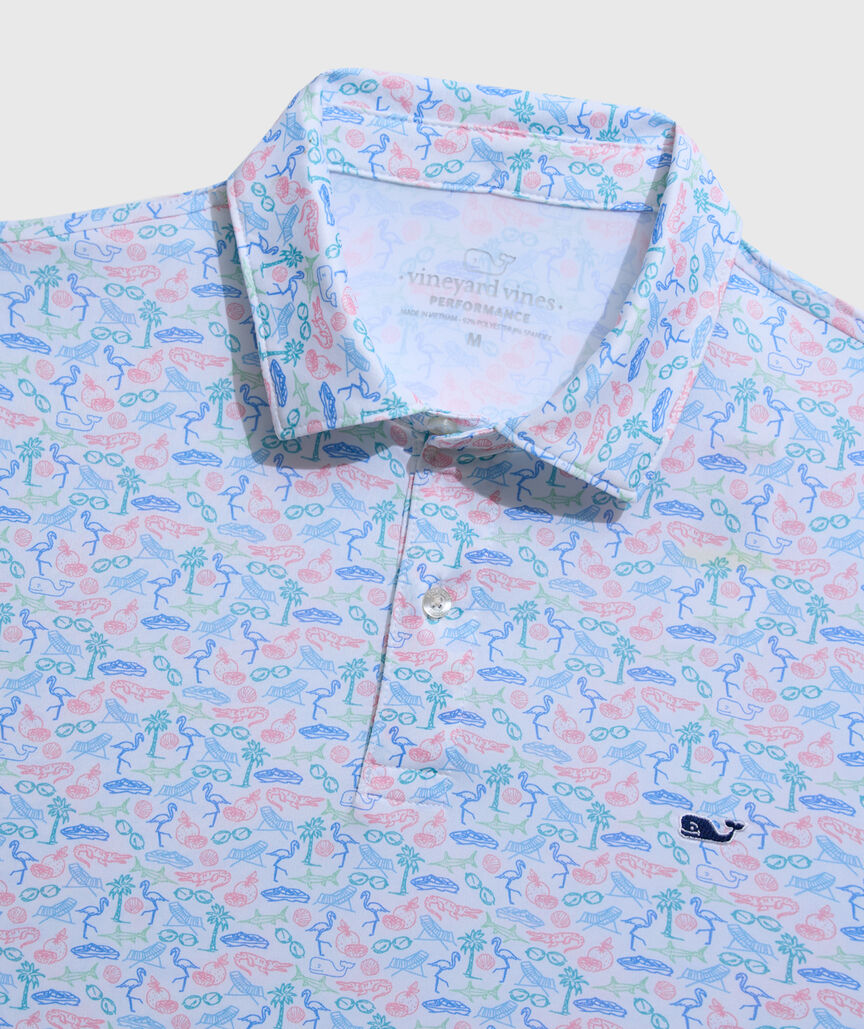 OUTLET Performance Beach Icons Polo