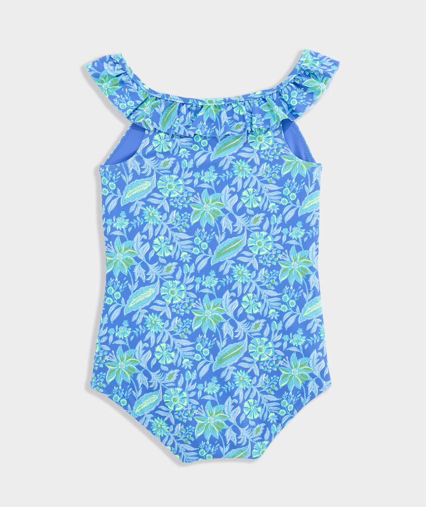 Girls' Scoop Ruffle One-Piece