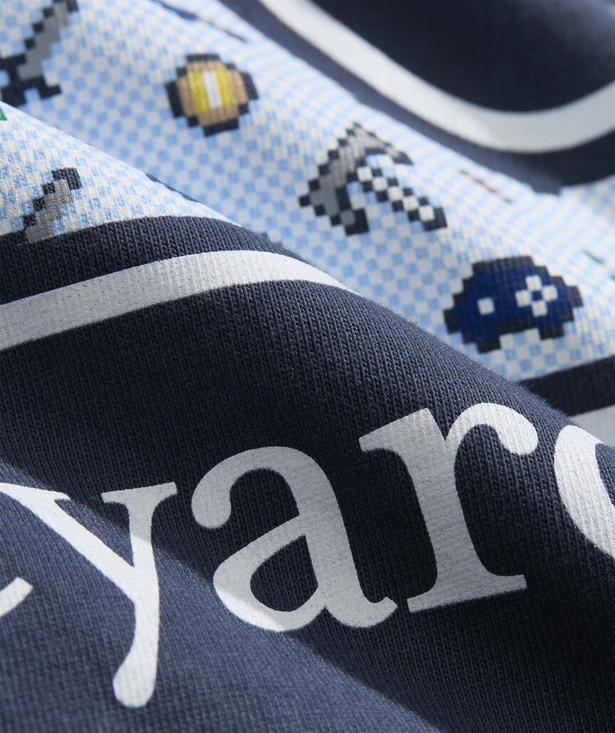 Boys' Pixel Gamer Whale Long-Sleeve Pocket Tee