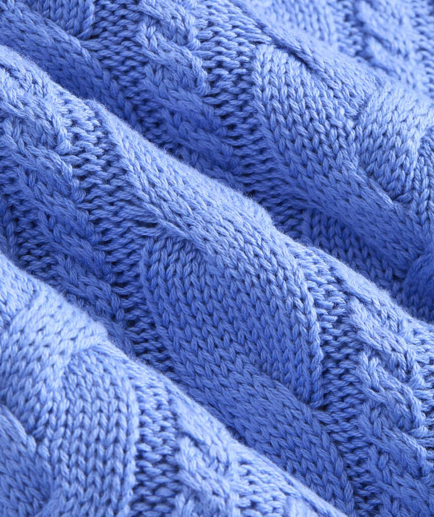 Katie Cotton Cable Mockneck Sweater