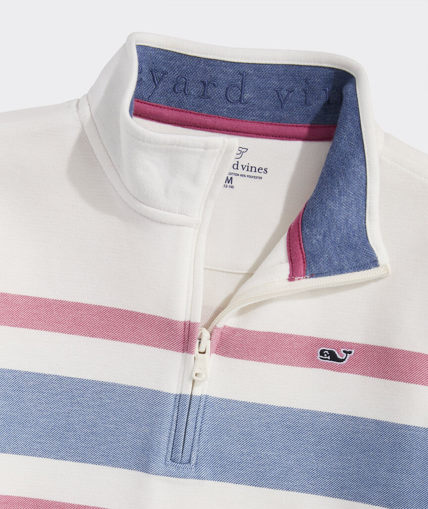 Boys' Breton Stripe Saltwater Quarter-Zip