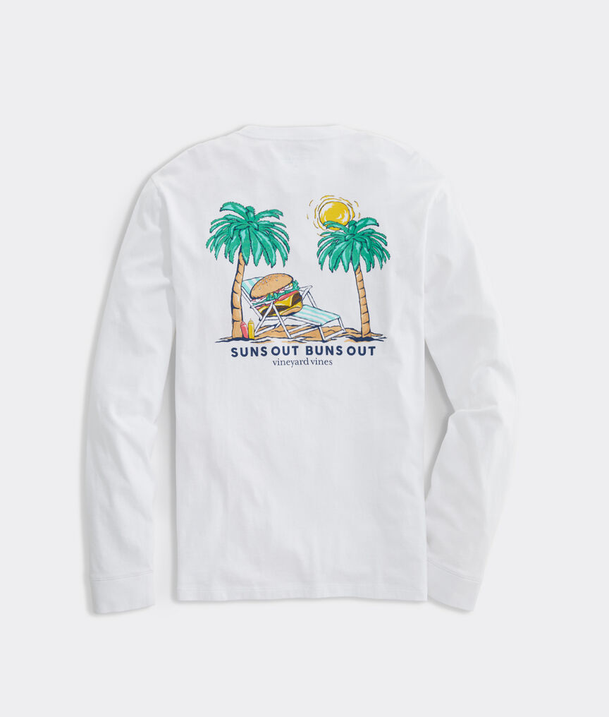 Suns Out Buns Out Long-Sleeve Pocket Tee