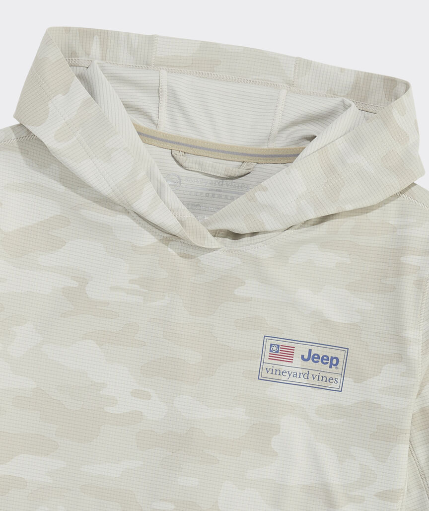 Jeep Collection Boys' Sun Tech Hoodie Tee