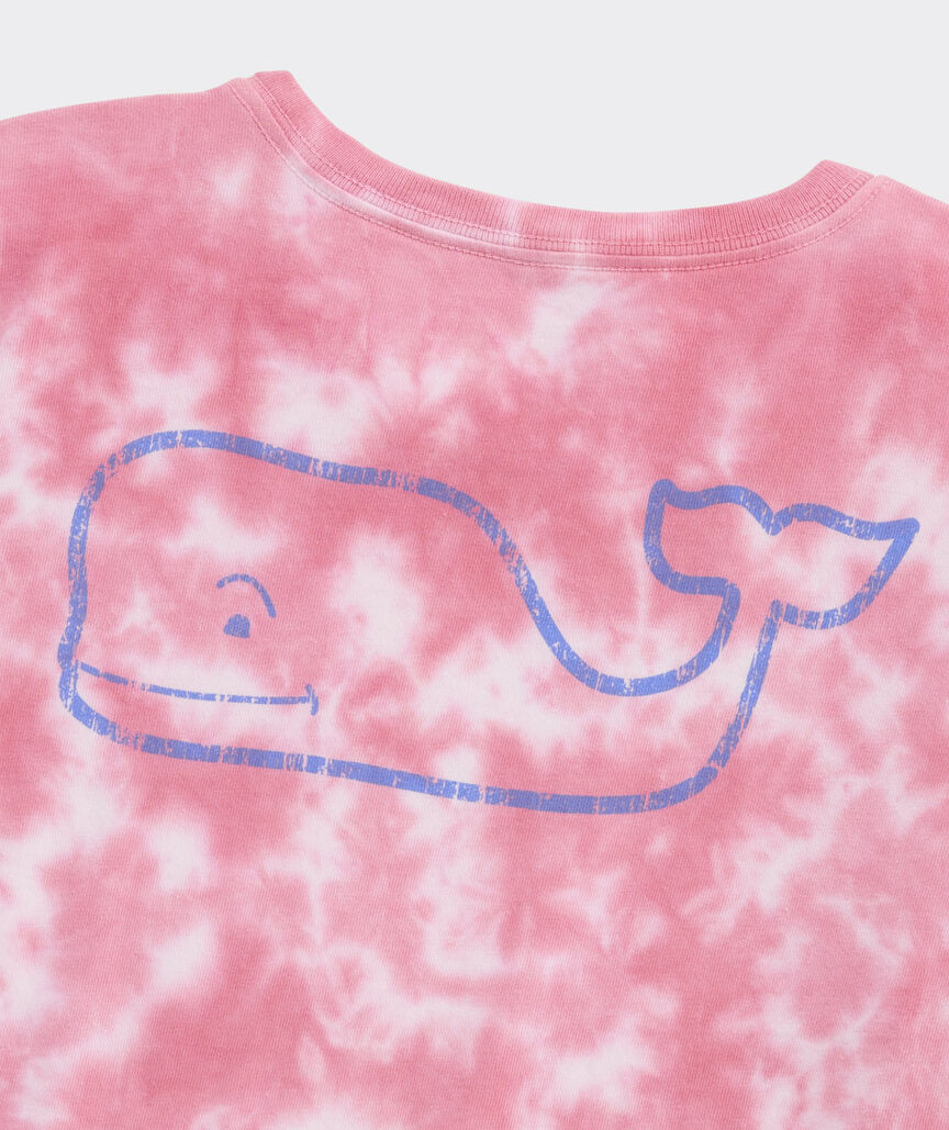 Girls' Vintage Whale Crumple Tie-Dye Short-Sleeve Tee