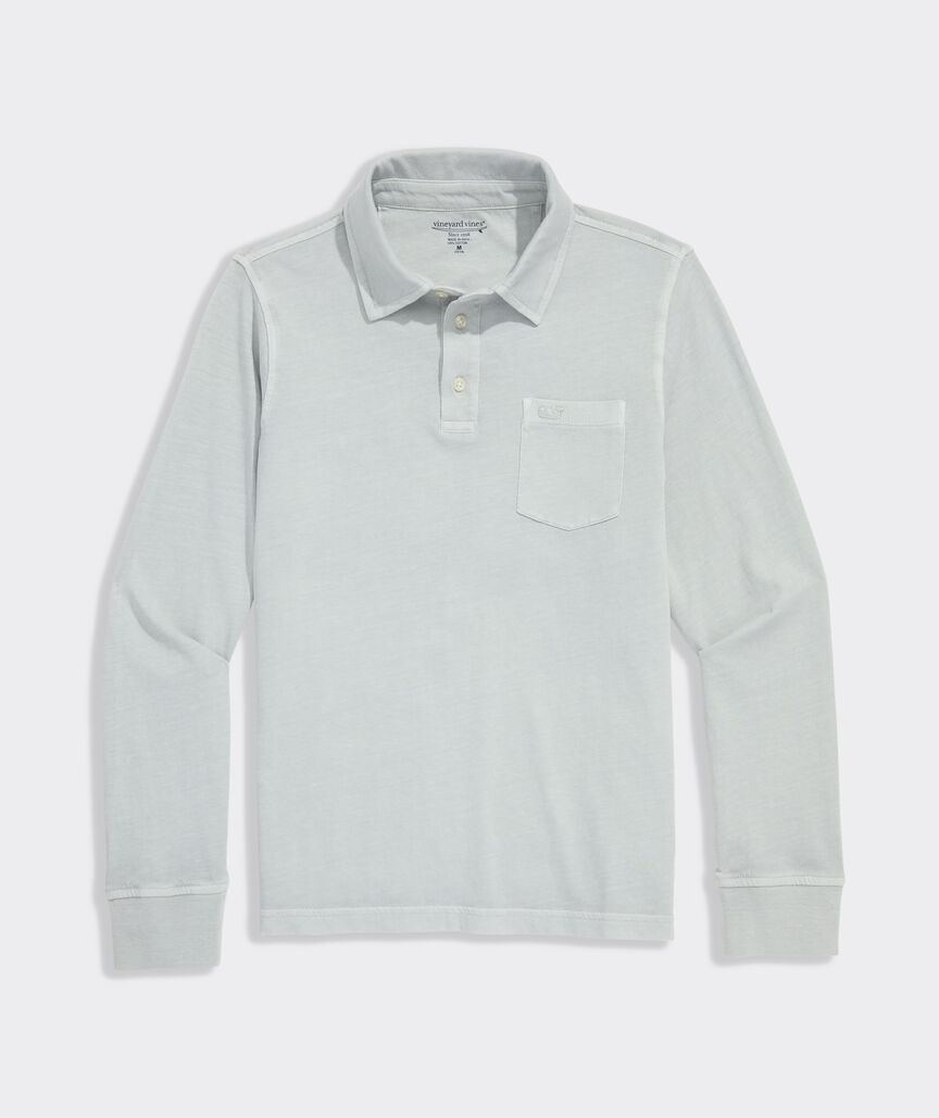 Boys' Long-Sleeve Surf Polo