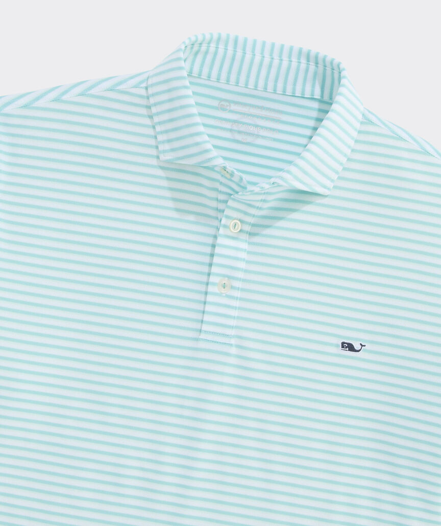 Performance Pique Striped Sankaty Polo