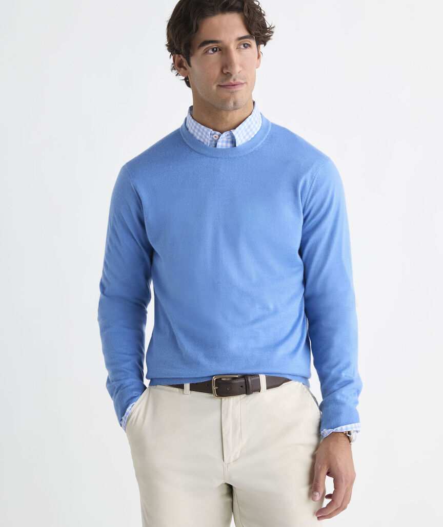 Cashmere Silk Crewneck Sweater