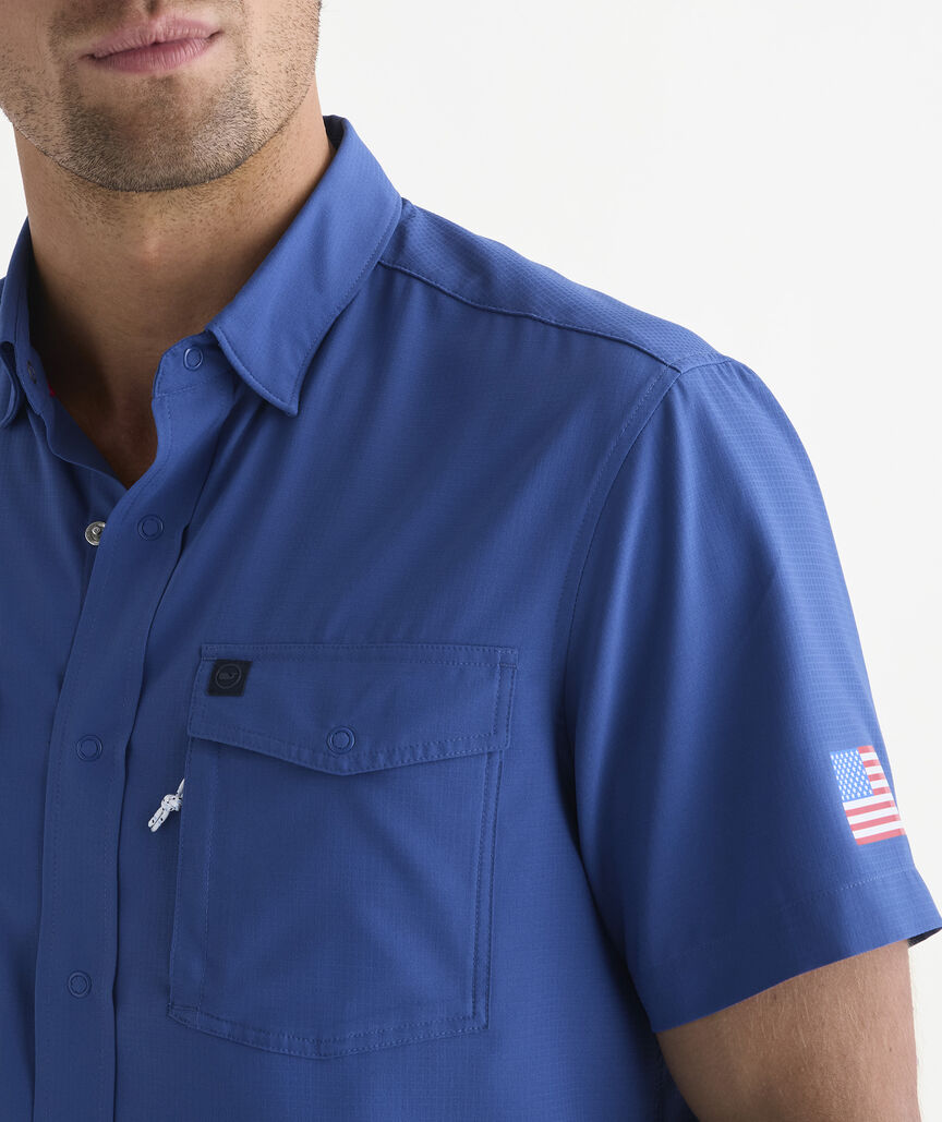 Performance Americana Short-Sleeve Harbor Shirt