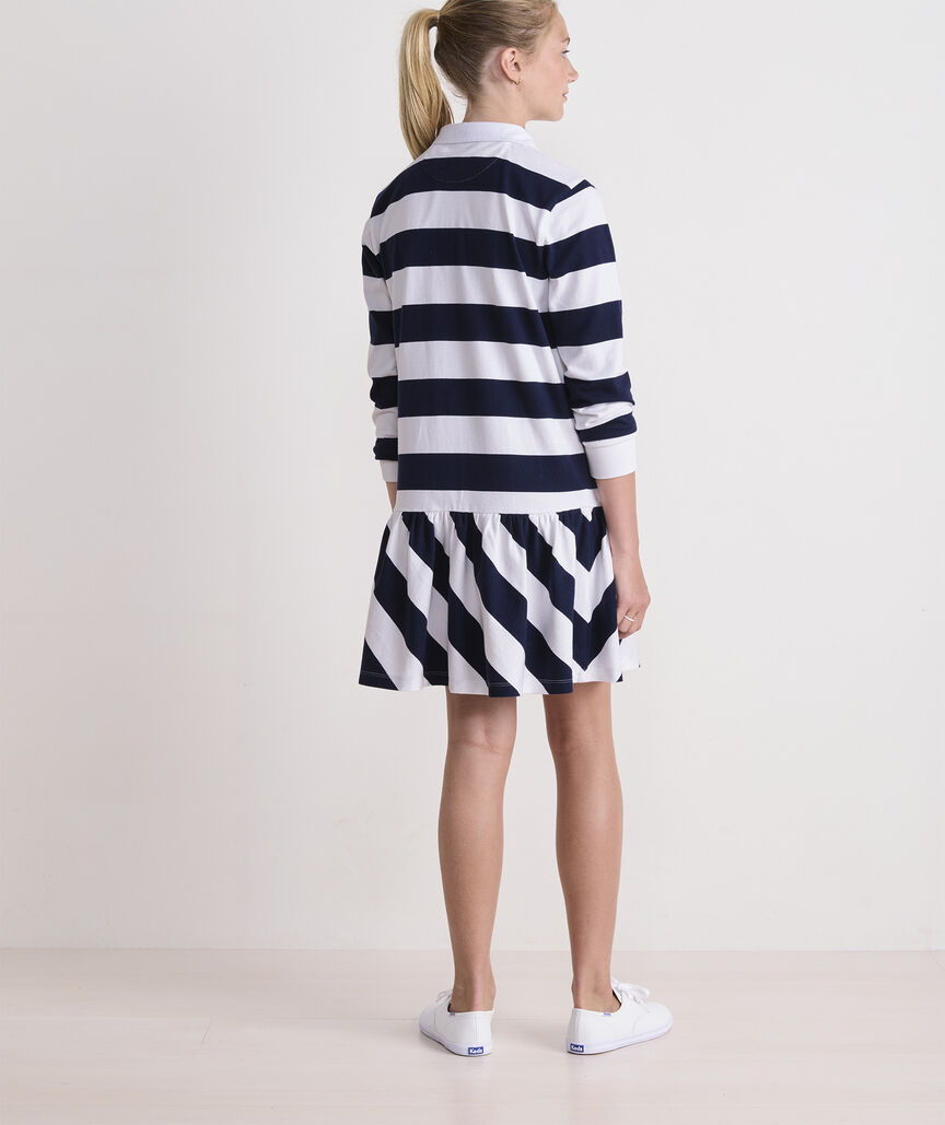 Girls' Drop-Waist Rugby Dress