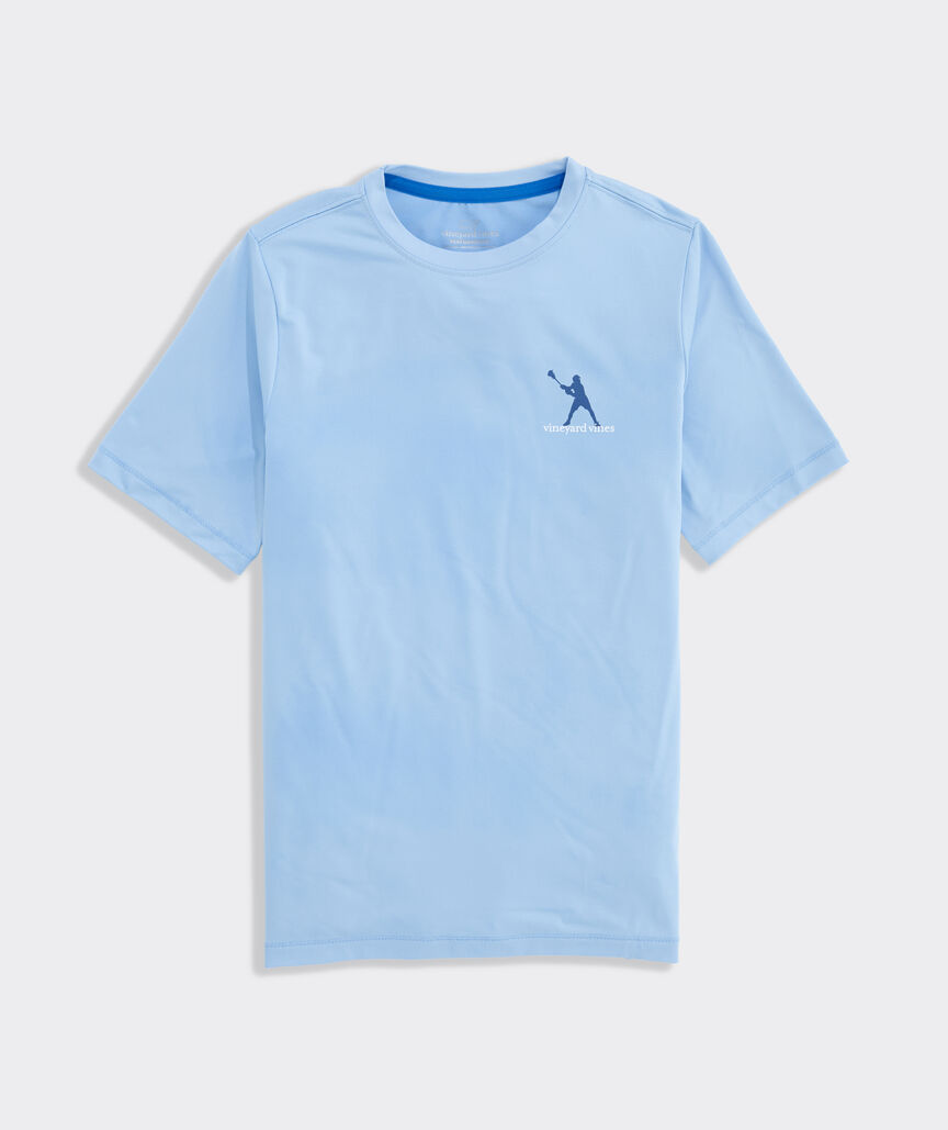 Boys' Performance Lacrosse USA Circle Short-Sleeve Harbor Sun Tee