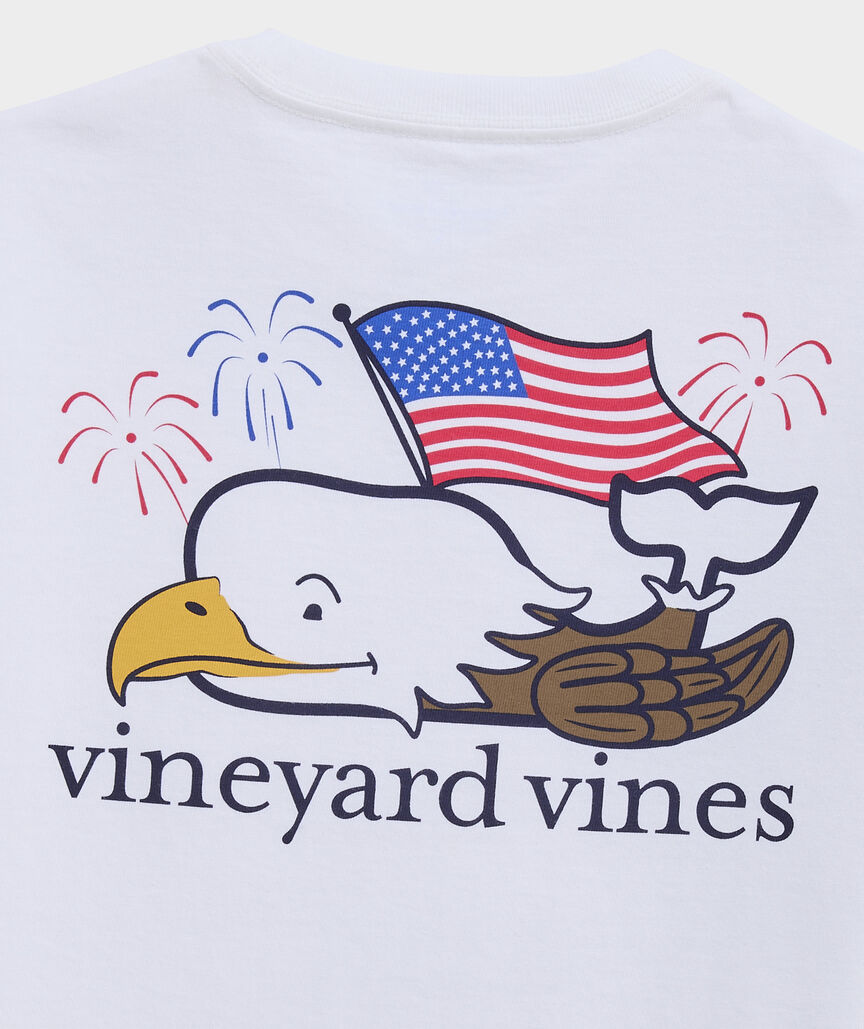 Boys' Bald Eagle Whale Short-Sleeve Pocket Tee