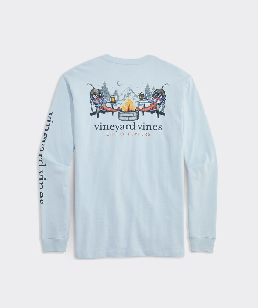 Chilly Peppers Long-Sleeve Pocket Tee