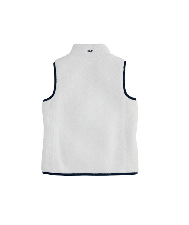 Shop Girls Reversible Sherpa Vest at vineyard vines