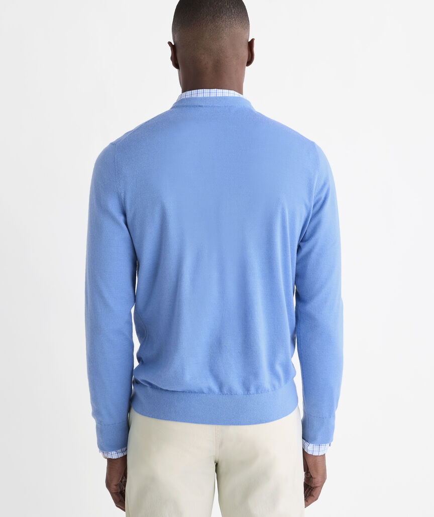 Cashmere Silk V-Neck Sweater