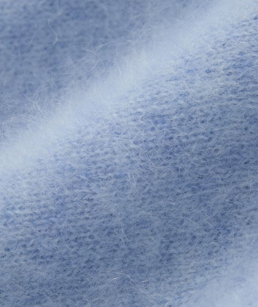 Brushed Cashmere Pointelle Crewneck Sweater