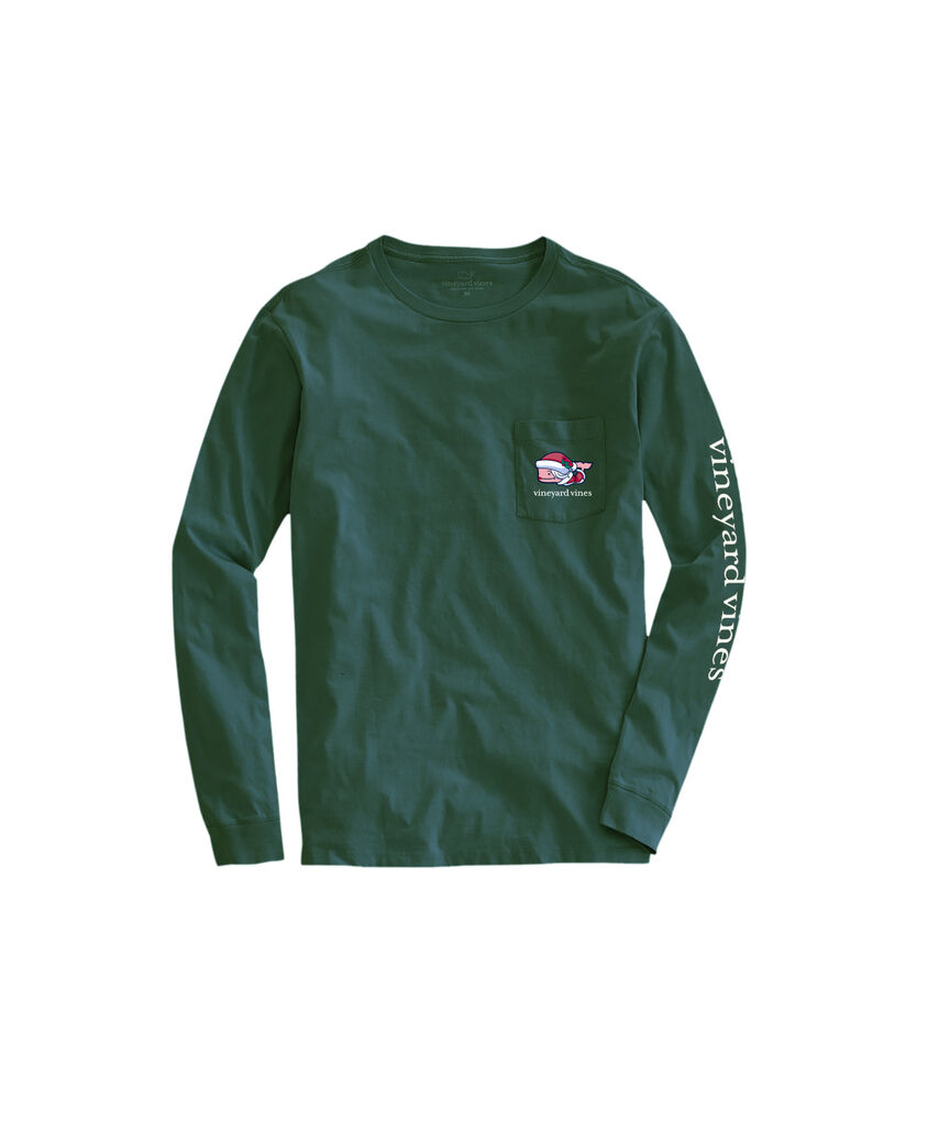 OUTLET Girls' Mrs. Claus Presents Long-Sleeve Pocket Tee