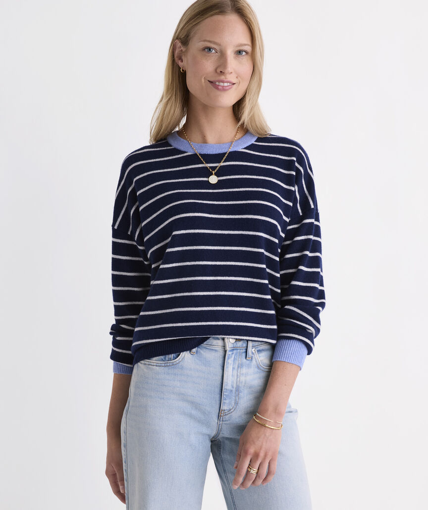 Seaspun Cashmere Stripe Crew