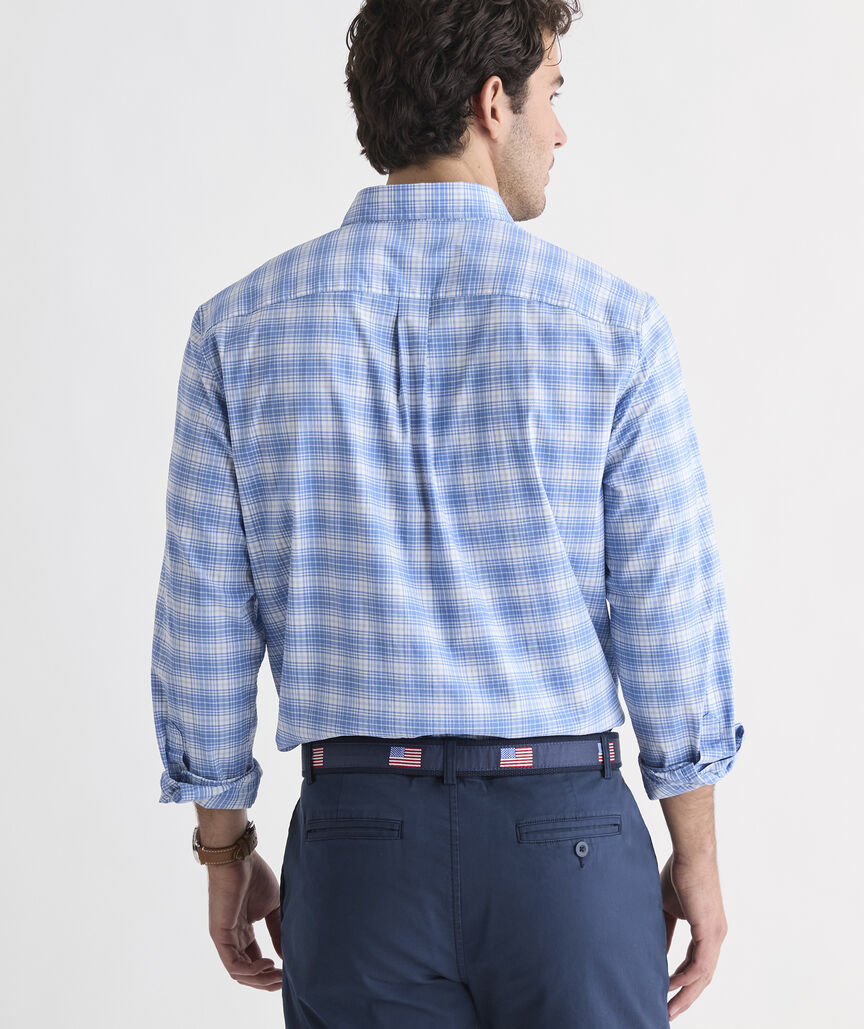 Performance Cotton Swizzle Stick Plaid Shirt