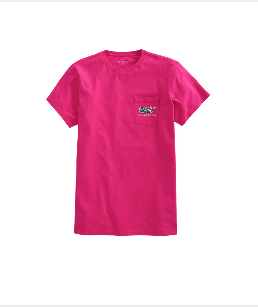 OUTLET Cassie Floral Whale Short-Sleeve Pocket Tee