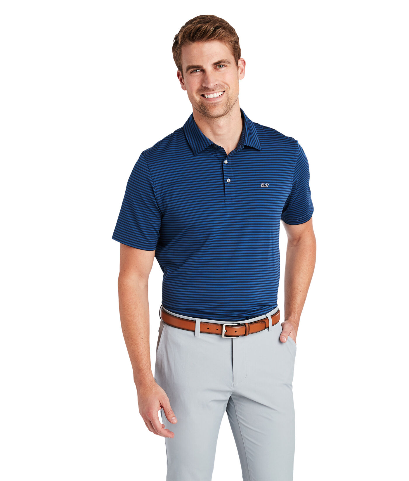 Kennedy Stripe Sankaty Performance Polo