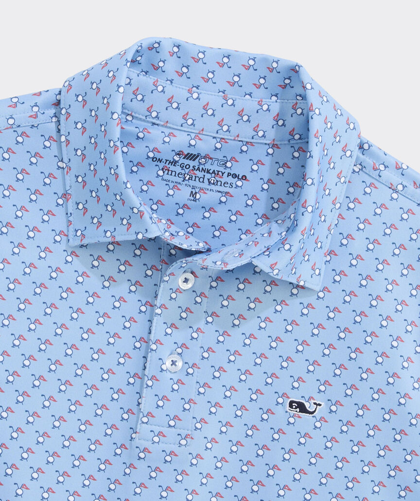 Boys' Performance Printed Sankaty Polo
