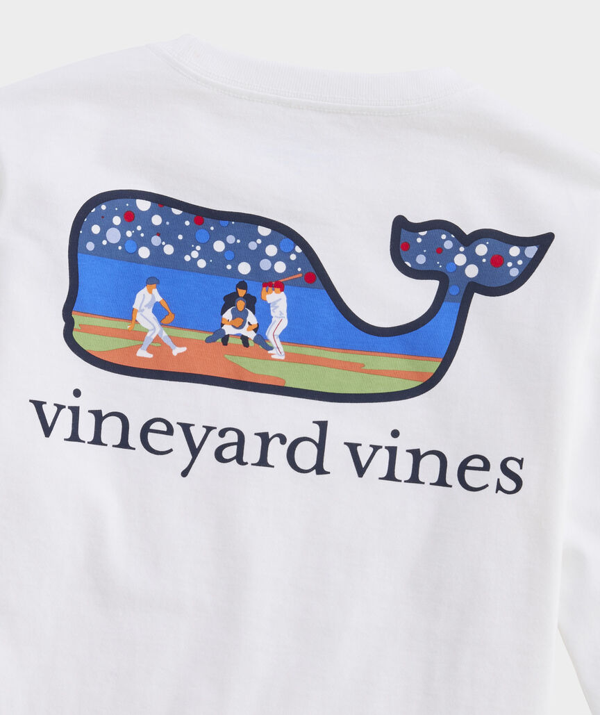 Boys' Baseball Crowd Long-Sleeve Pocket Tee