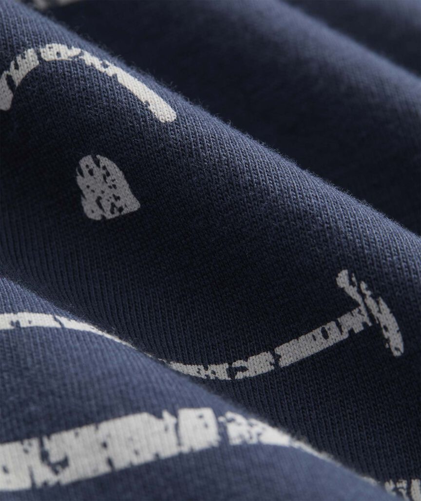 Vintage Whale Long-Sleeve Hoodie Tee