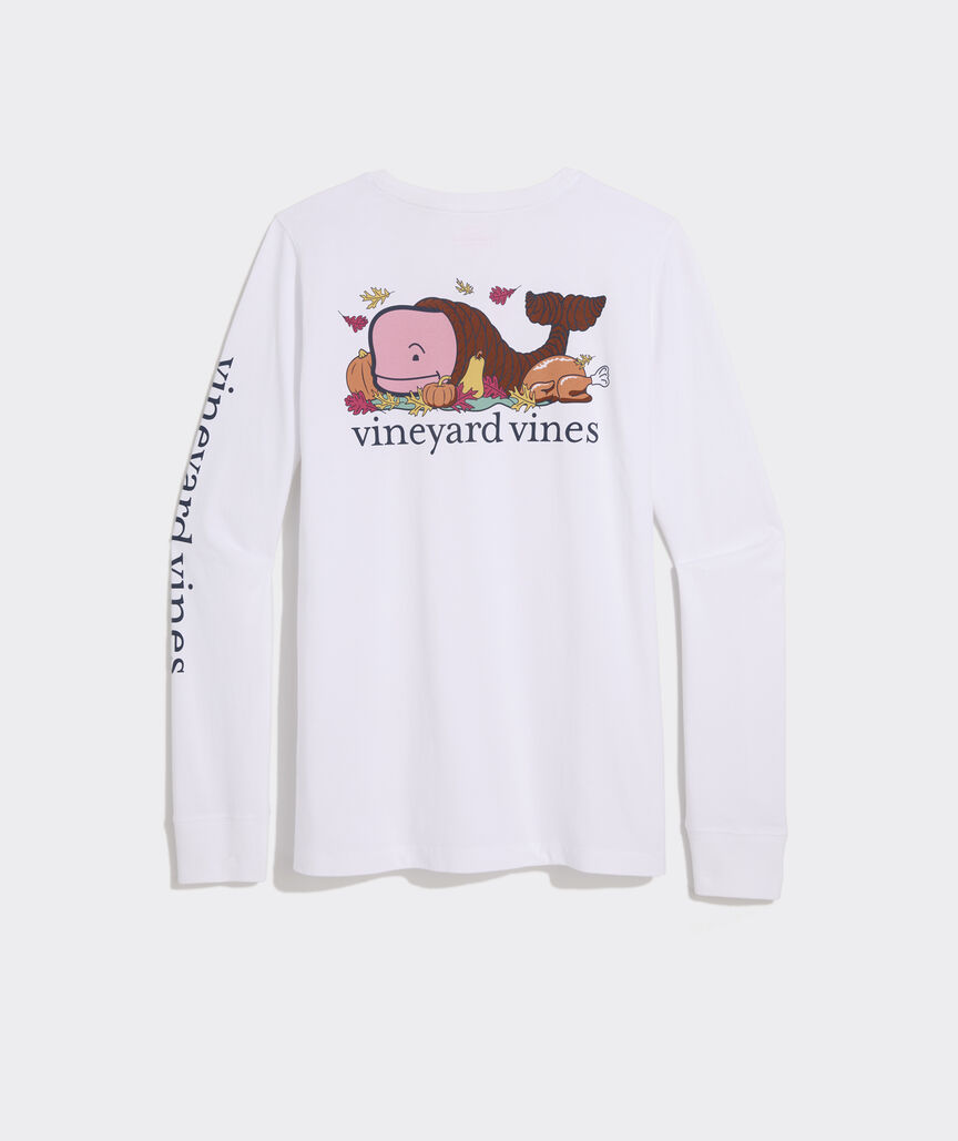 Women's Whale Cornucopia Long-Sleeve Pocket Tee