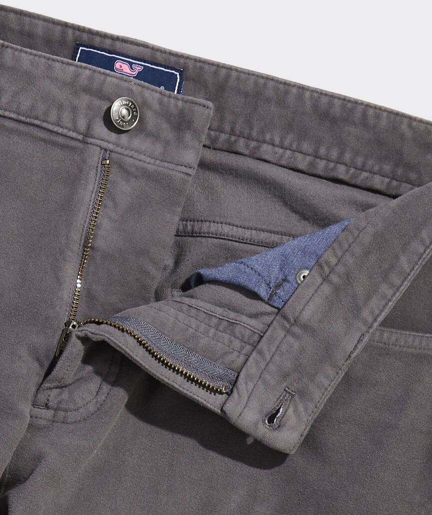 Brushed Cotton 5-Pocket Pants