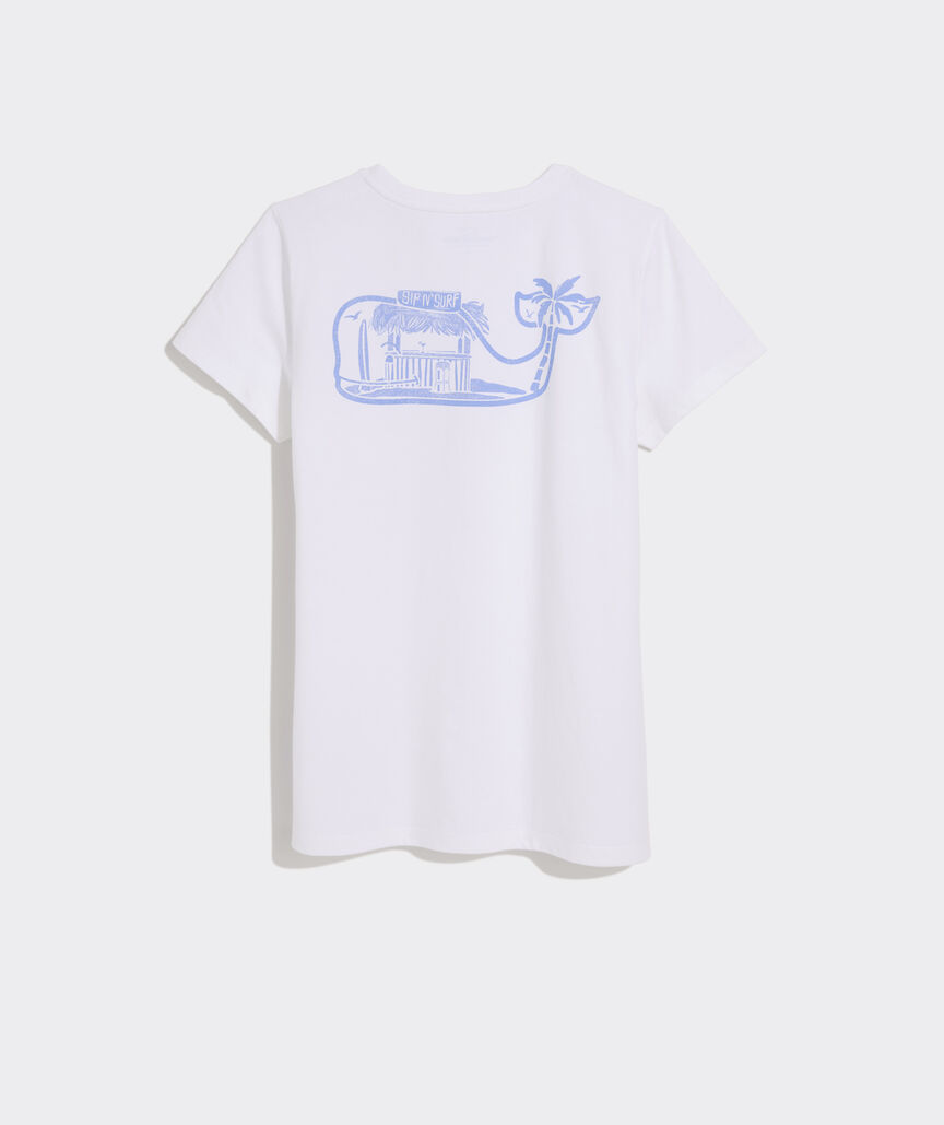 Sip N' Surf Scenic Whale Short-Sleeve Pocket Tee