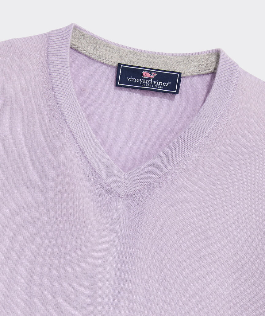 Cashmere Silk V-Neck Sweater