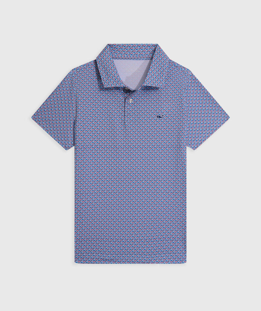 OUTLET Boys' Baseball Player Whale Performance Polo