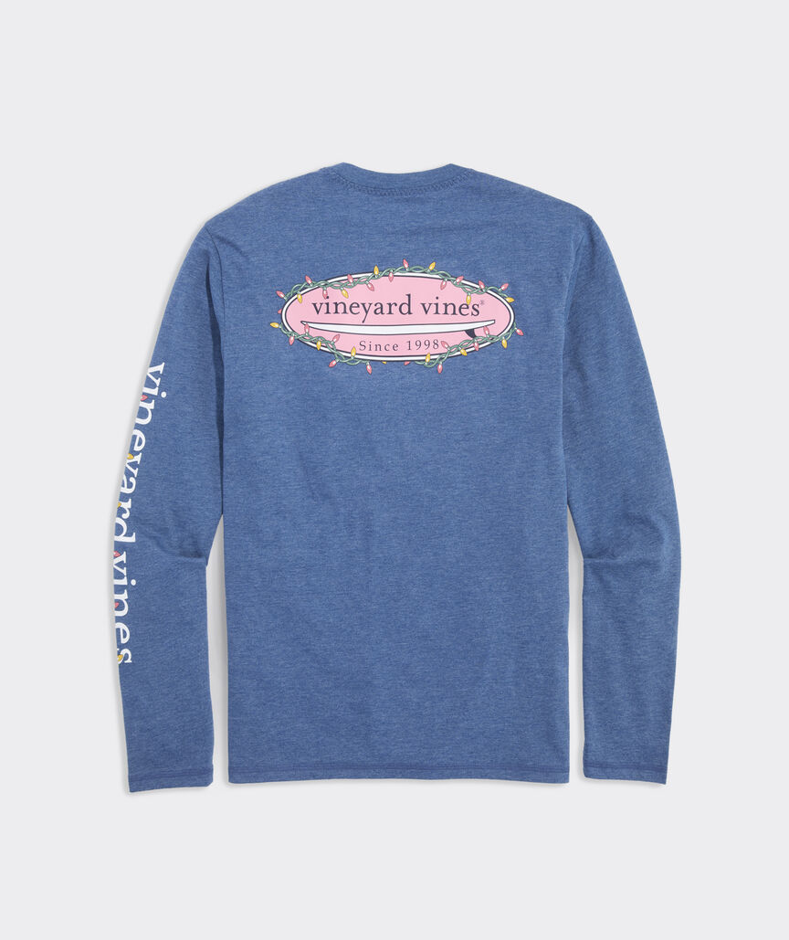 Holiday Lights Surf Logo Long-Sleeve Dunes Tee