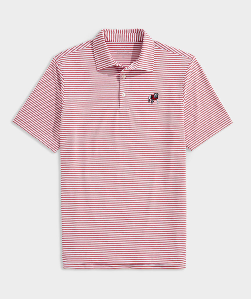 University of Georgia Winstead Stripe Sankaty Polo