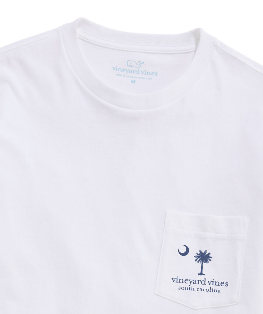 OUTLET South Carolina Beach Signs Long-Sleeve Pocket Tee