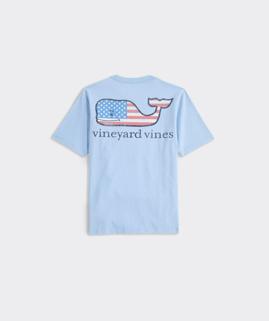 Boys' Flag Whale Short-Sleeve Pocket Tee