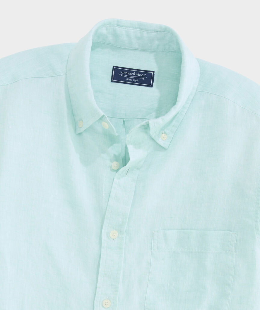 Surfside Solid Linen Shirt