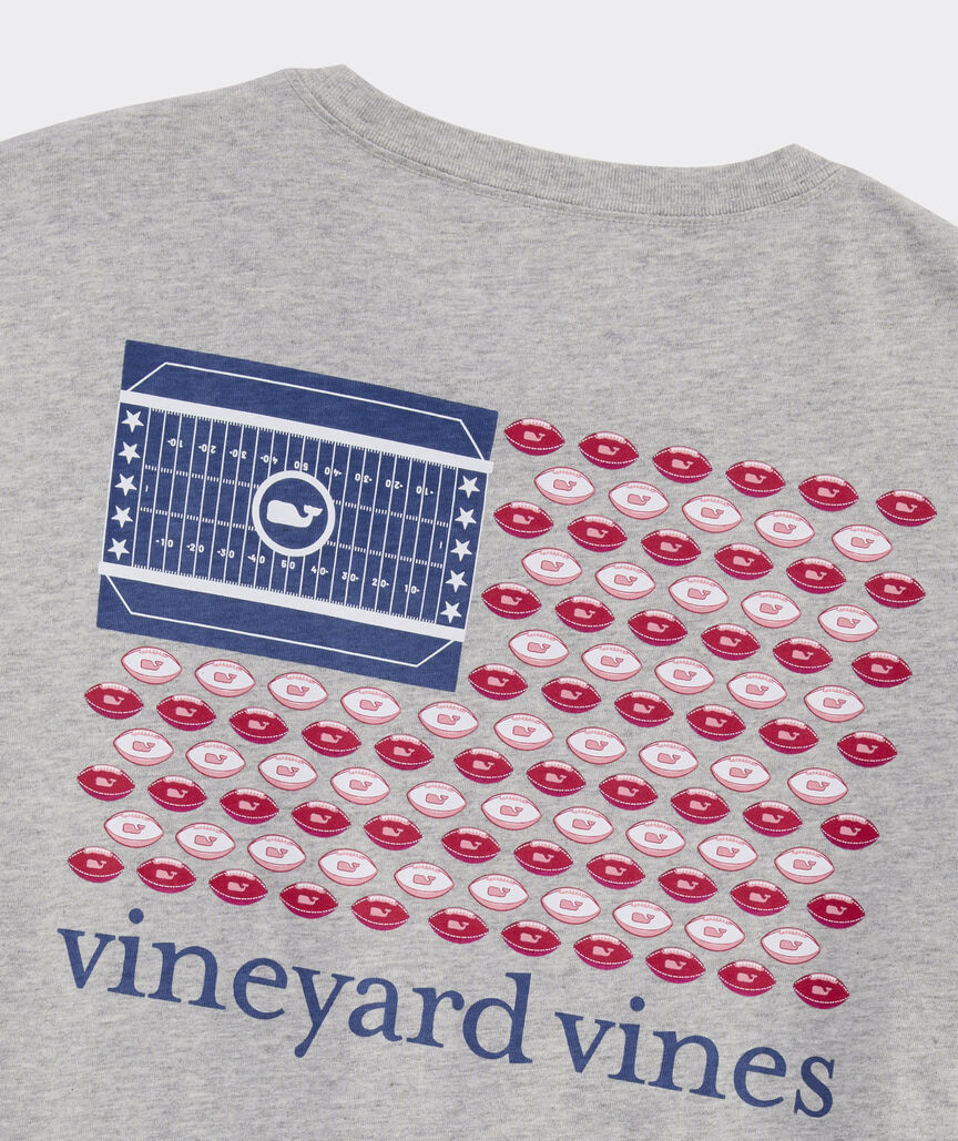 Football Flag Long-Sleeve Pocket Tee